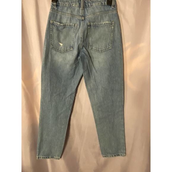 Garage Denim Jeans  Size 00  Heavy Denim  Straight Leg distressed jeans - Picture 9 of 14